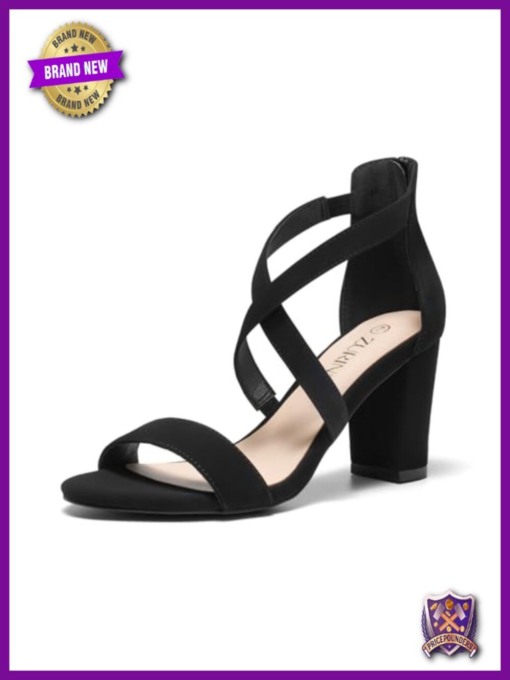 Strappy Block Heels Chunky High Heels Sandals Open Toe Ankle Strap Pumps Dress